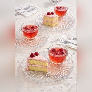 CCO Federal Glass Company Snack Plate And Cup Set Of 7 In Georgetown Pattern